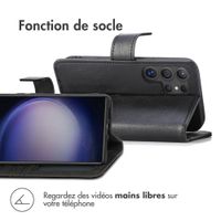 imoshion Étui de télephone portefeuille de luxe Samsung Galaxy S24 Ultra - Noir