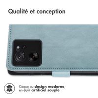 imoshion Étui de téléphone portefeuille Luxe Xiaomi 13T / 13T Pro - Bleu clair