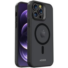 Accezz Coque Givrée Robuste avec MagSafe iPhone 14 Pro Max - Noir