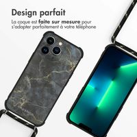 imoshion Coque Design avec cordon iPhone 13 Pro - Black Marble