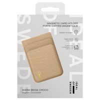 iDeal of Sweden MagSafe / Porte-cartes magnétique - Porte-cartes - Warm Beige Croco