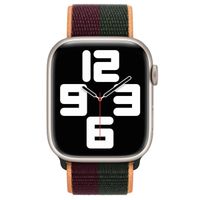 Apple Bracelet Sport Loop Apple Watch Series 1 t/m 11 / SE / Ultra (44/45/46/49 mm) - Dark Cherry/Forest Green