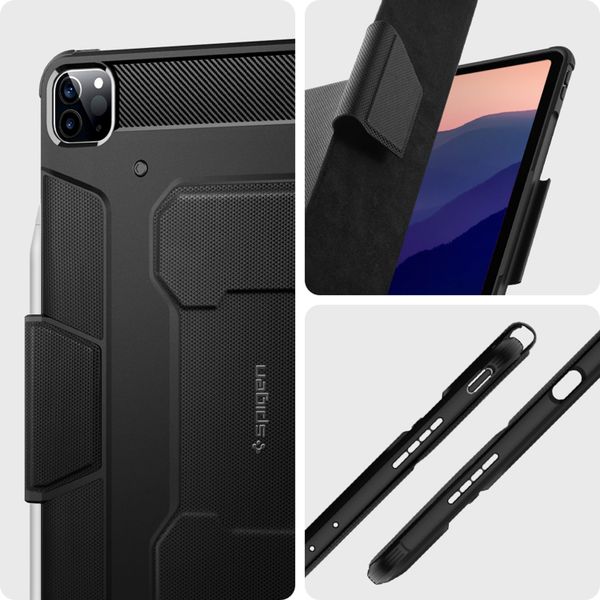 Spigen Coque tablette Rugged Armor Pro iPad Pro 12.9 (2022) / Pro 12.9 (2021) - Noir