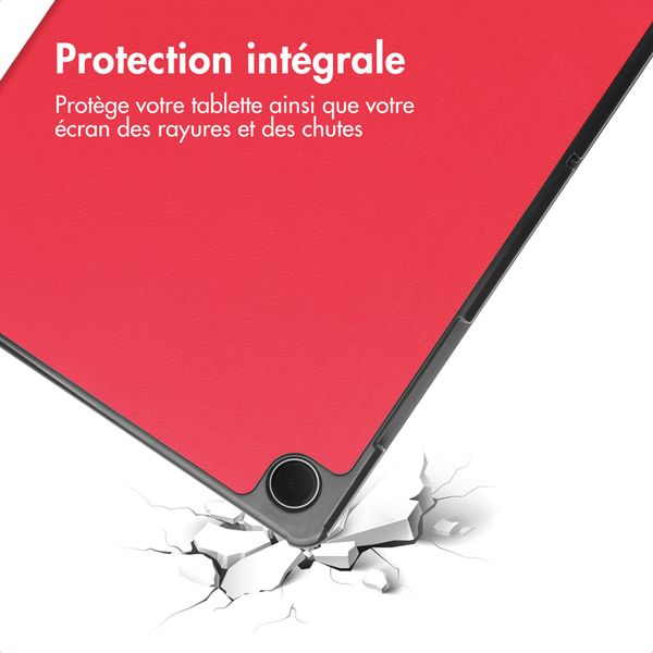 imoshion Coque tablette Trifold Samsung Galaxy Tab A11 Plus - Rouge