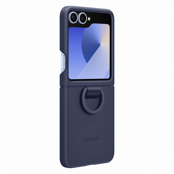 Samsung Original Coque en silicone Ring Galaxy Z Flip 6 - Navy