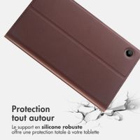 Accezz Coque tablette Classic Samsung Galaxy Tab A11 Plus - Marron