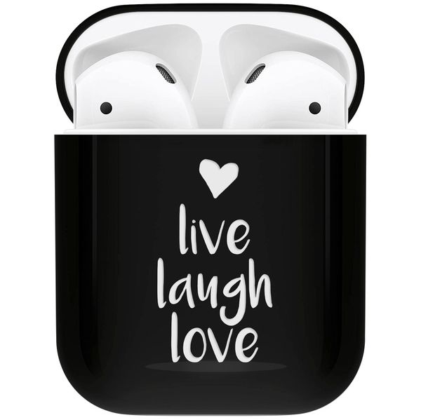 imoshion Coque Hardcover Design AirPods 1 / 2 - Live Laugh Love