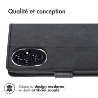 imoshion Étui de téléphone portefeuille Luxe Honor 200 Pro - Noir