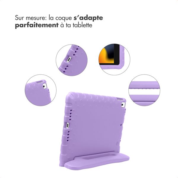 imoshion Coque kidsproof avec poignée Apple iPad 9 (2021) 10.2 pouces / iPad 8 (2020) 10.2 pouces / iPad 7 (2019) 10.2 pouces - Lila