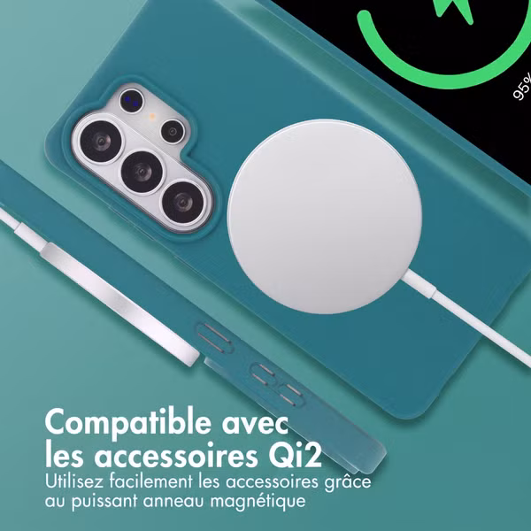 imoshion Coque arrière Color avec cordon amovible et MagSafe Samsung Galaxy S26 Ultra - Dark Green