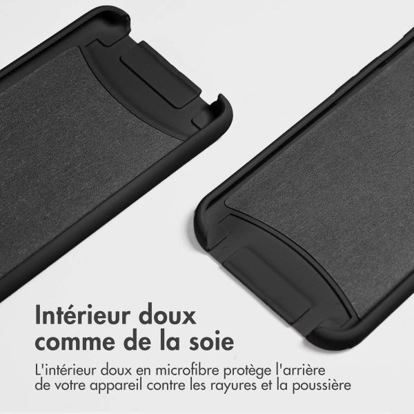 imoshion Coque de couleur avec cordon amovible Samsung Galaxy A55 - Noir