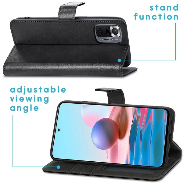 imoshion Étui de télephone portefeuille Xiaomi Redmi Note 10 Pro - Noir