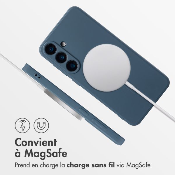 imoshion Coque Couleur avec MagSafe Samsung Galaxy S25 Plus - Bleu foncé