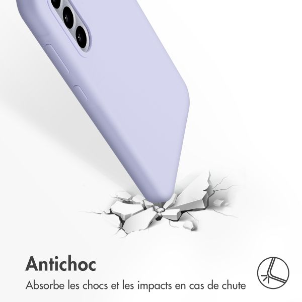 Accezz Coque Liquid Silicone Samsung Galaxy A56 - Violet