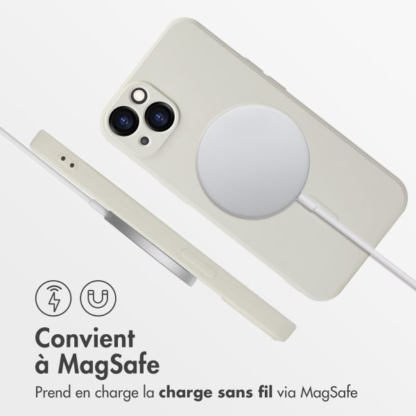 imoshion Coque Couleur avec MagSafe iPhone 13 - Beige