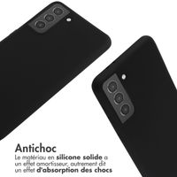 imoshion Coque en silicone avec cordon Samsung Galaxy S21 Plus - Noir