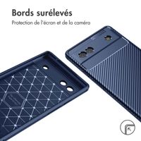 imoshion Coque silicone Carbon Google Pixel 6a - Bleu