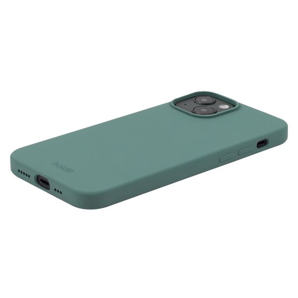 Holdit Coque Silicone iPhone 15 - Moss Green