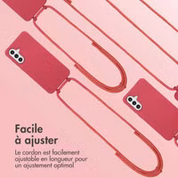 imoshion Coque de couleur avec cordon amovible Samsung Galaxy A36 / A56 - Red Raspberry