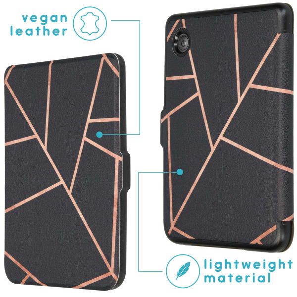 imoshion ﻿Design Slim Hard Sleepcover Kobo Clara 2E / Tolino Shine 4 - Black Graphic