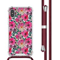 imoshion Coque Design avec cordon Apple iPhone Xs / X - Flower Water