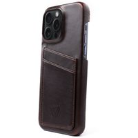 Wachikopa Coque Full Wrap C.C. avec 2 porte-cartes iPhone 15 Pro - Dark Brown