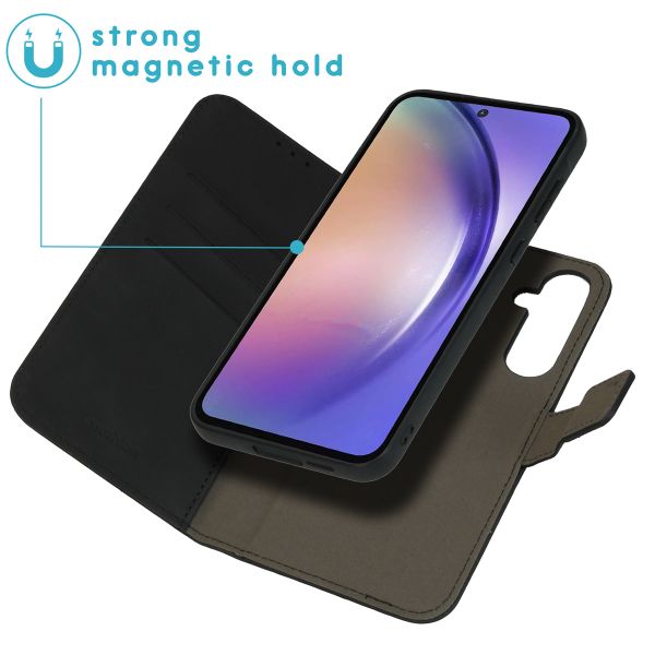 imoshion Etui de télephone luxe 2-en-1 amovible Samsung Galaxy A55 - Noir