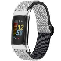 imoshion Bracelet élastique en nylon le Fitbit Charge 5 - Blanc