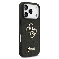 Guess Coque 4G Metal Logo Glitter Apple iPhone 17 Pro - Noir