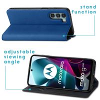 imoshion Étui de téléphone Slim Folio Motorola Moto G200 - Bleu foncé