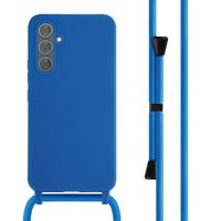 imoshion ﻿Coque en silicone avec cordon Samsung Galaxy A54 (5G) - Bleu