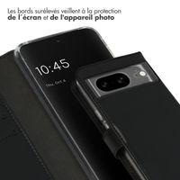 Selencia Étui portefeuille en cuir véritable Google Pixel 8 - Noir