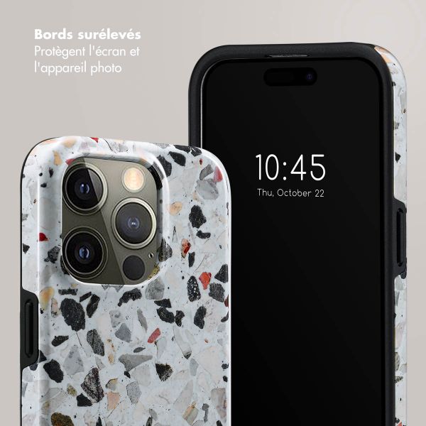 Selencia Coque arrière Vivid Apple iPhone 15 Pro - Chic Terazzo