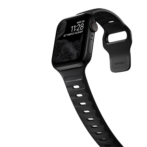 Nomad Bracelet Sport FKM Apple Watch Series 1 á 10 / SE / Ultra (2) (44/45/46/49 mm) - Noir