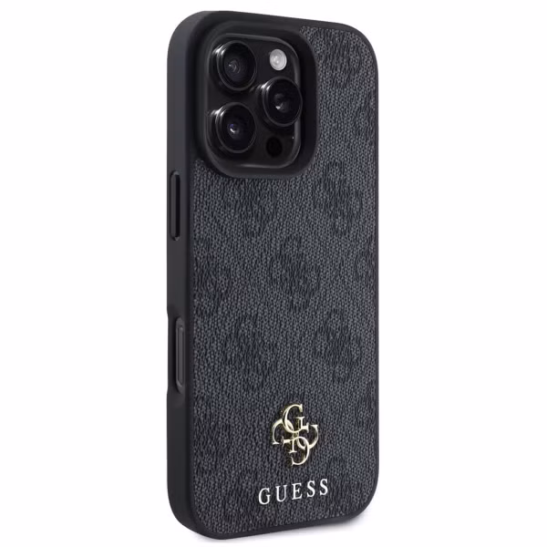 Guess Coque 4G Metal Logo MagSafe Apple iPhone 16 Pro Max - Noir