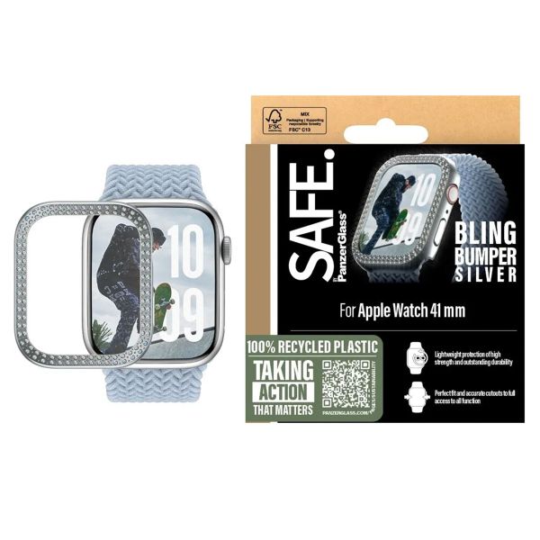 SAFE by PanzerGlass Bling Bumper Apple Watch Ultra 1/2/3 - 49 mm - Argent