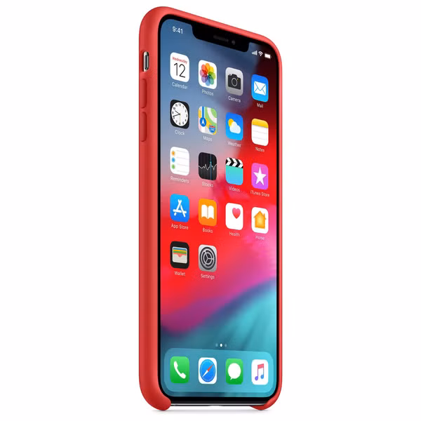 Apple Coque en silicone Apple iPhone Xs Max - Rouge