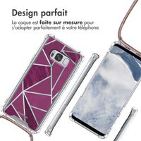 imoshion Coque Design avec cordon Samsung Galaxy S8 - Bordeaux Graphic