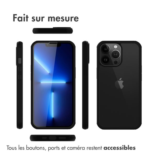 Accezz ﻿Coque de protection intégrale à 360° iPhone 13 Pro Max - Noir