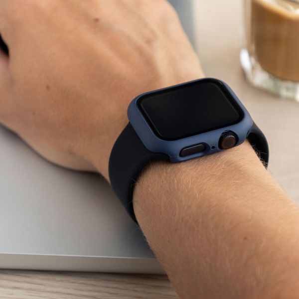 imoshion Coque rigide à couverture complète Apple Watch Series 4 / 5 / 6 / SE - 40 mm - Bleu foncé