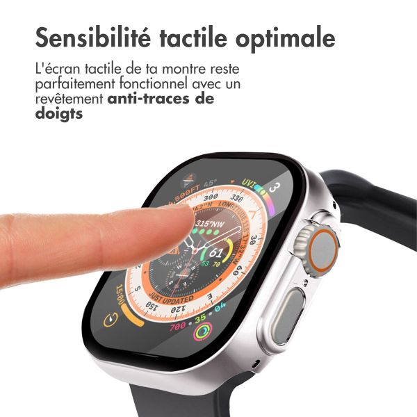 imoshion Coque rigide à couverture complète Apple Watch Ultra / Ultra 2 - 49 mm - Titanium