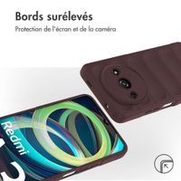 imoshion Coque arrière EasyGrip Xiaomi Redmi A3 - Aubergine