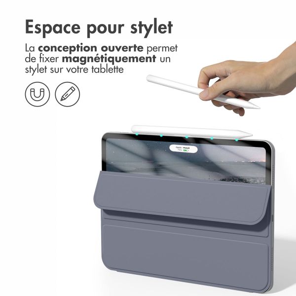 imoshion Magnetic etui de téléphone portefeuille Apple iPad Pro 12.9 (2020/2021/2022) - Lavender