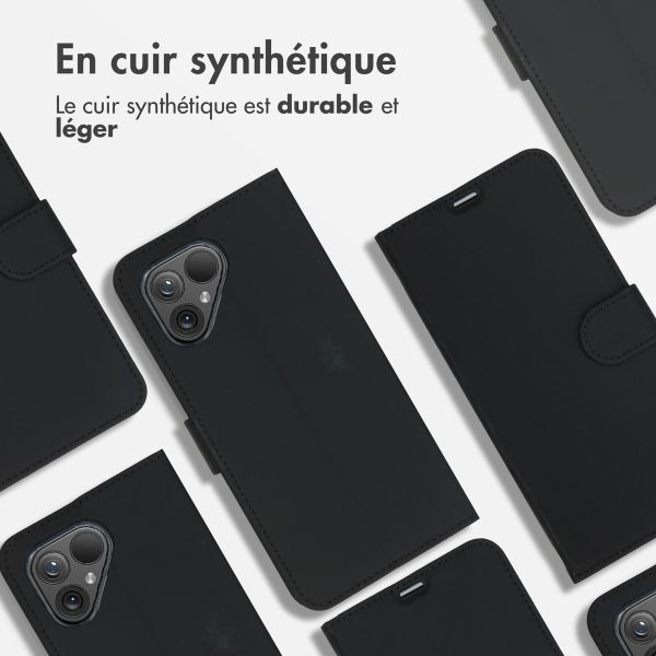 Accezz Étui de télephone Wallet Fairphone 5 - Noir