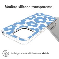 imoshion Coque Design iPhone 14 Pro Max - Retro Blue Flowers