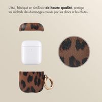 Selencia Coque Sabi Apple AirPods 1 / 2 - imprimé léopard - Mocha Brown