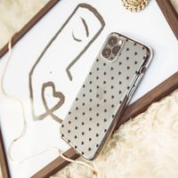 imoshion Coque Design iPhone 12 (Pro) - Cœurs - Noir