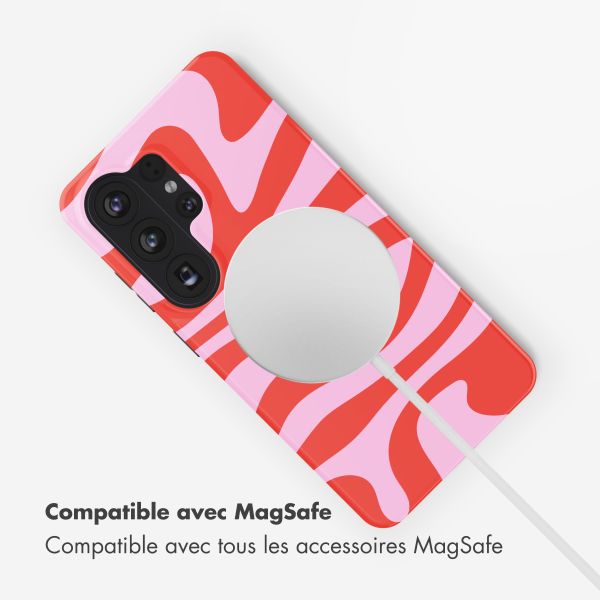 Selencia Coque arrière Vivid avec MagSafe Samsung Galaxy S26 Ultra - Dream Swirl Pink