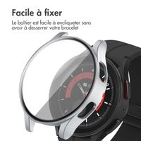imoshion Coque rigide à couverture complète Samsung Galaxy Watch 4 - 44 mm - Argent