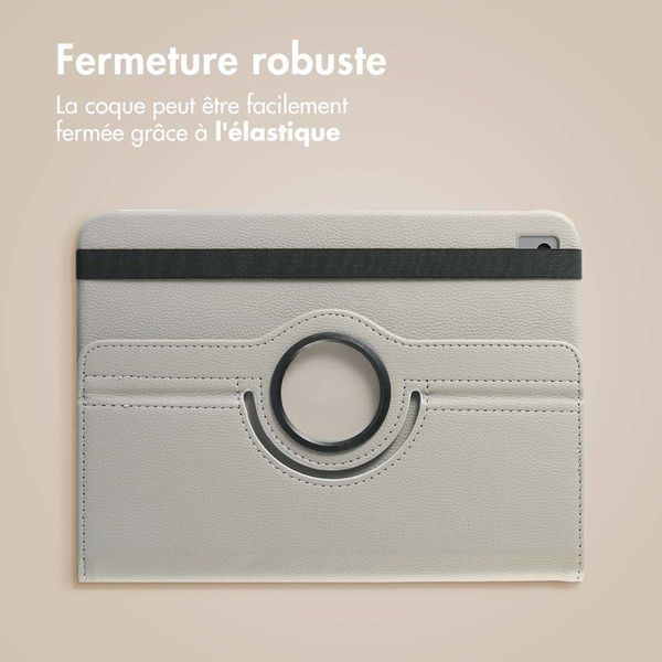 imoshion Coque tablette rotatif à 360° Apple iPad 6 (2018) 9.7 pouces / iPad 5 (2017) 9.7 pouces - Gris